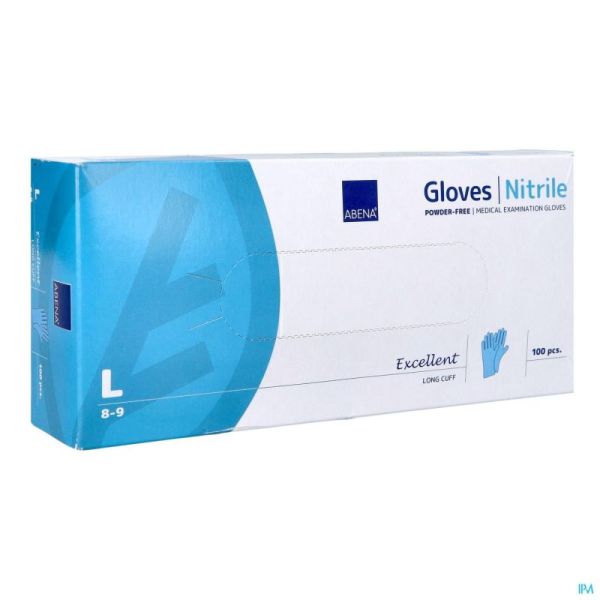 Abena Excellent Gant Nitril l Bleu