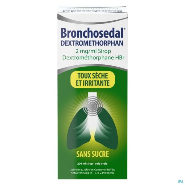 Bronchosedal Dextrométorphane  Sirop 2 MG/ML 200 ML