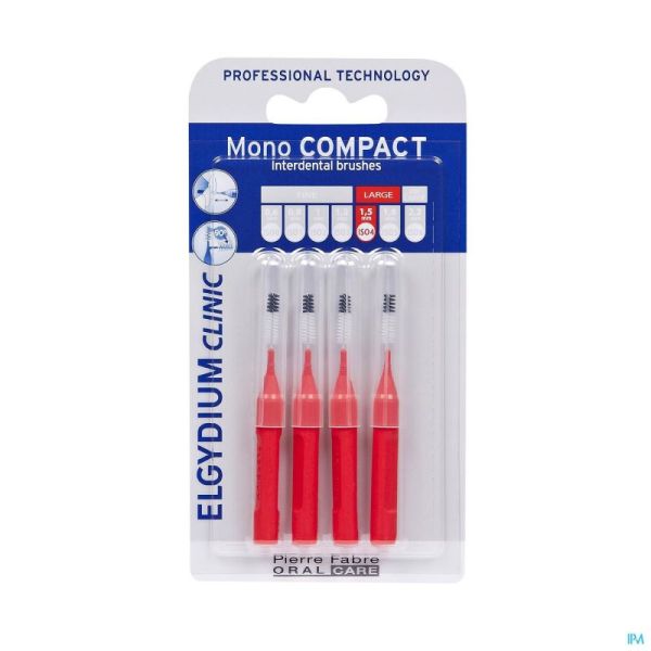 Elgydium Clinic Monocompact Red