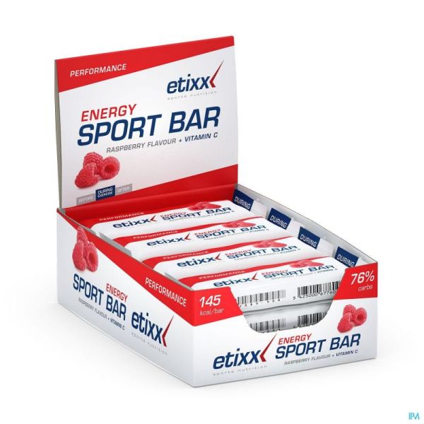 Etixx Energy Sportbar Red Fruits 12 Pièces