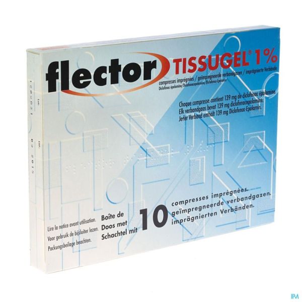 Flector Tissugel 10 Compr