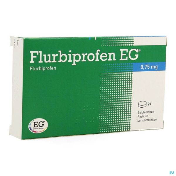 Flurbiprofen Eg 8,75mg Pastilles A Sucer 24