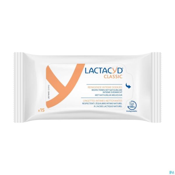 Lactacyd Lingettes Intimes 15