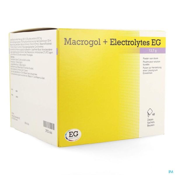 Macrogol + Electro E.g. 40 Sachets 13,7 G