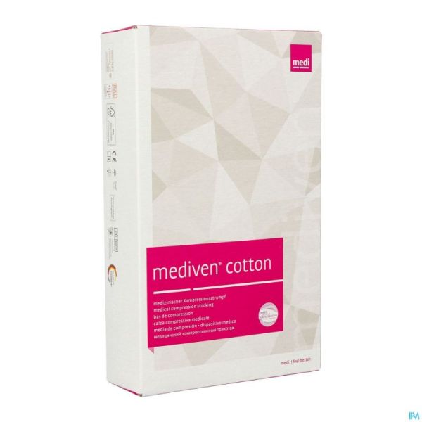Mediven Cotton Ccl2 Ag/nob P.o. Noir T4