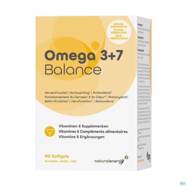 Omega 3+7 Balance Nat Energy 90 Gélules
