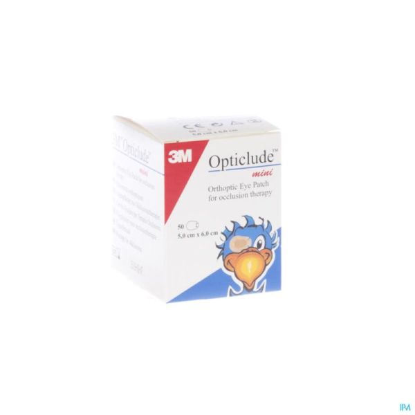 Opticlude Pansements Orthoptiques Mini 50mm X 60mm New