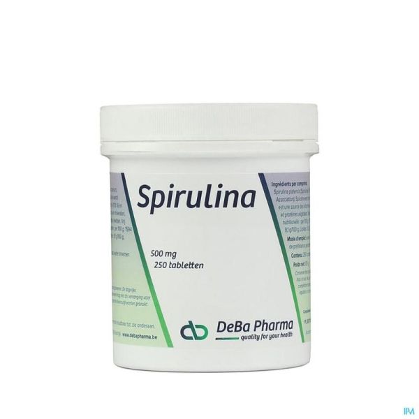 Spirulina Deba 250 Comprimés 500 Mg