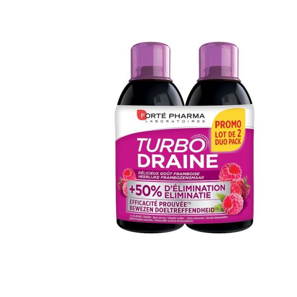 Turbodraine Framboise Forte Pharma  2x500 Ml