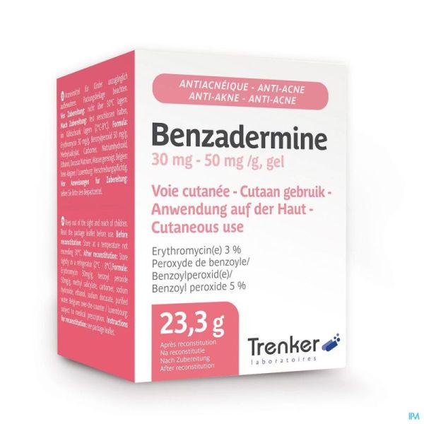 Benzadermine Gel 30 Mg 50 Mg/g