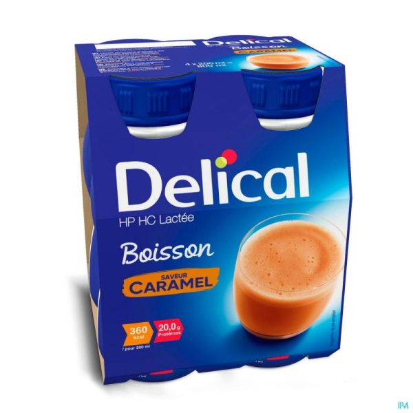 Delical Boisson Lactée Hp-hc Caramel 4x200ml