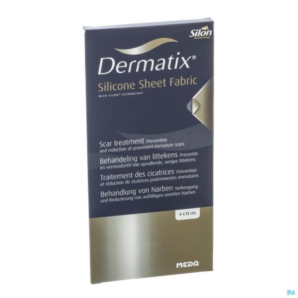 Dermatix Silicone Sheet Fabric 4x13 Cm 1