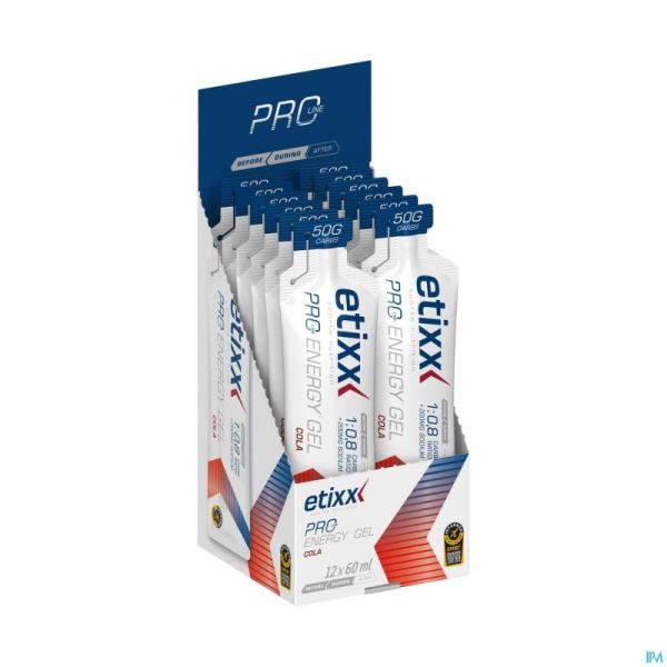 Etixx Pro Line Energy Gel Cola 12x60ml