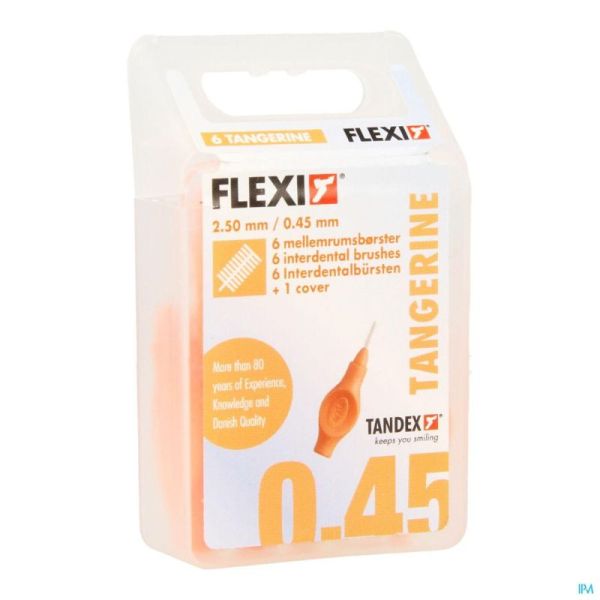 Flexi Interdental Brush Orange U-fine 6