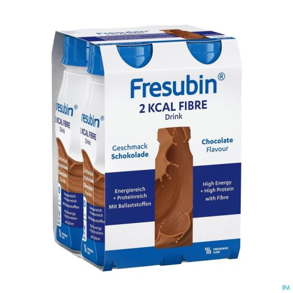 Fresubin 2 Kcal Fibre Drink Chocolat 4x200ml