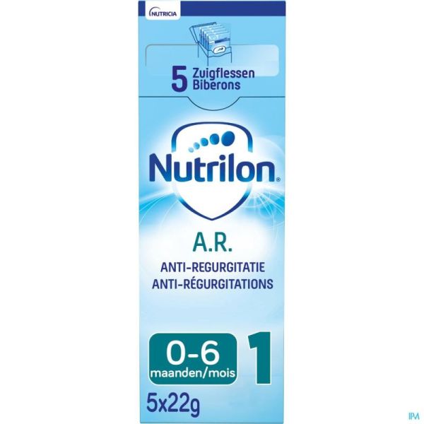 Nutrilon AR 1 lait nourrissons pour reflux gastrique bébé 0-6 mois 5x23g
