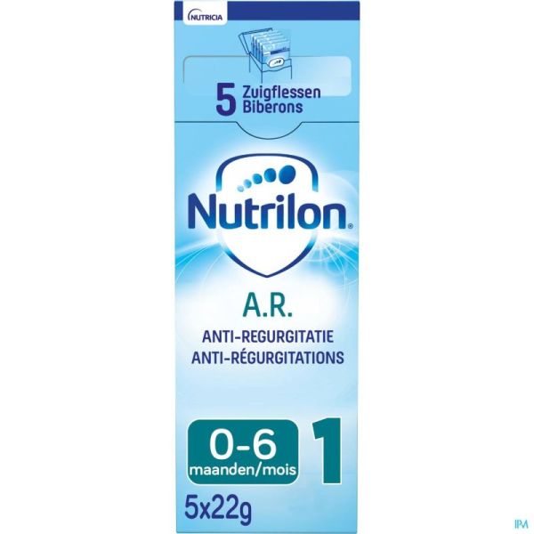 Nutrilon AR 1 lait nourrissons pour reflux gastrique bébé 0-6 mois 5x23g