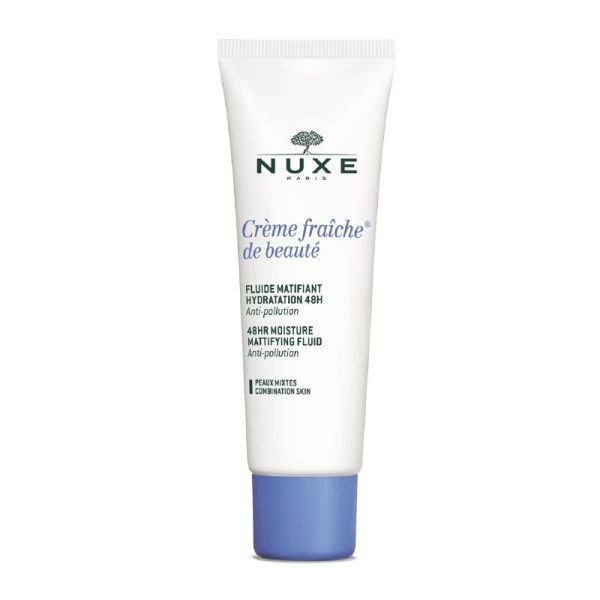 Nuxe Crème Fraiche de Beauté Fluide Matifiant Hydratant 48h 50ml Prix Permanent