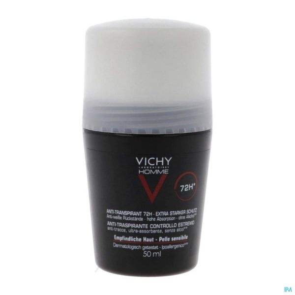 Vichy Homme Déodorant Roller Anti-trace 72h