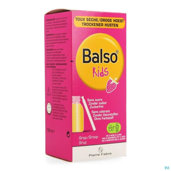 Balso Kids Sirop Toux S/s 125 Ml