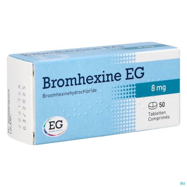 Broomhexine E.g. 50 Comprimés 8 Mg