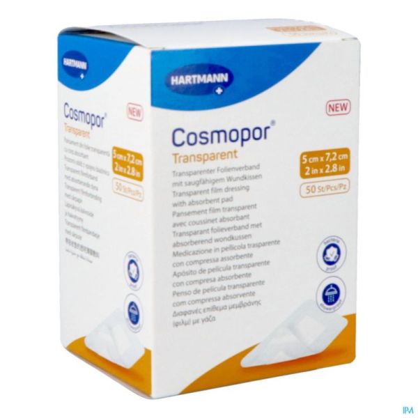 Cosmopor Transparent 5x7,2cm 50