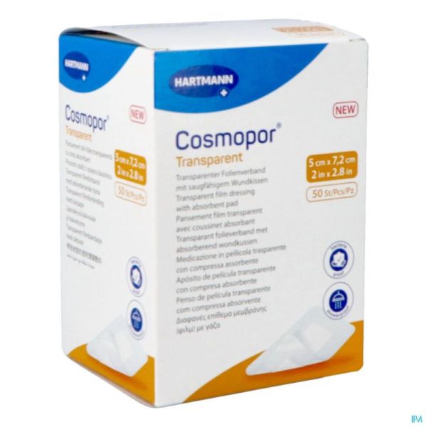 Cosmopor Transparent 5x7,2cm 50