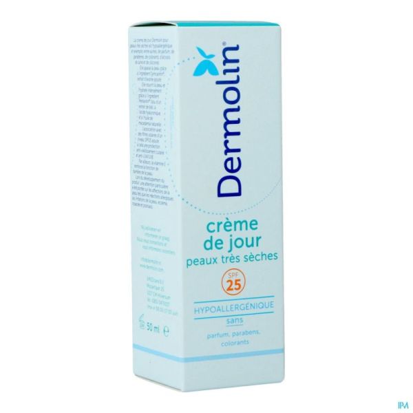 Dermolin Crème Jour Peaux Très Seches 50ml