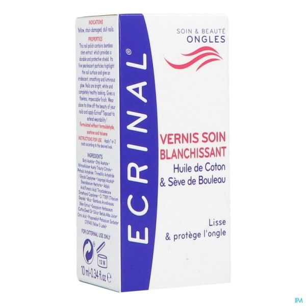 Ecrinal Vernis Blanchissant 10 Ml