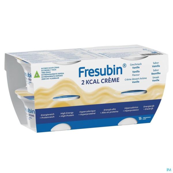 Fresubin 2 Kcal Crème Vanille 4x125 G