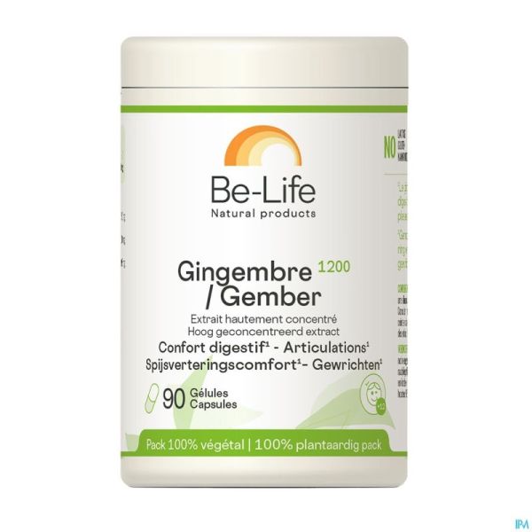 Gingembre 1200 Be Life Gélules 90