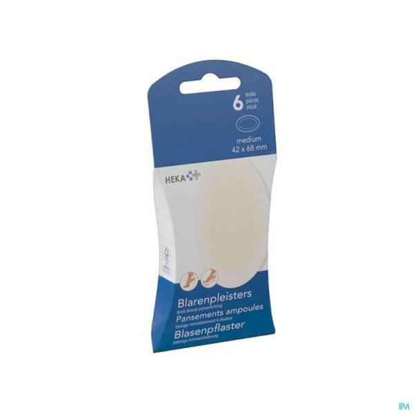 Heka Pansements Ampoules Medium 42x68mm 6