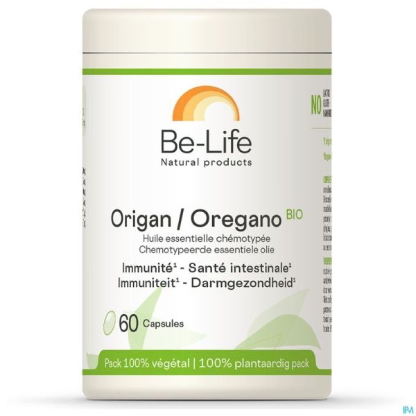 Origan Hle Essentielle Bio Be Life Gélules 60