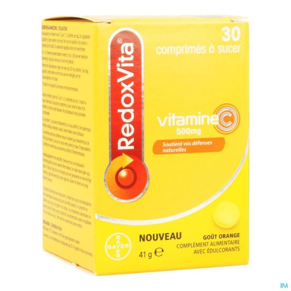 Redoxvita Orange 30 Comprimés A Sucer 500 Mg