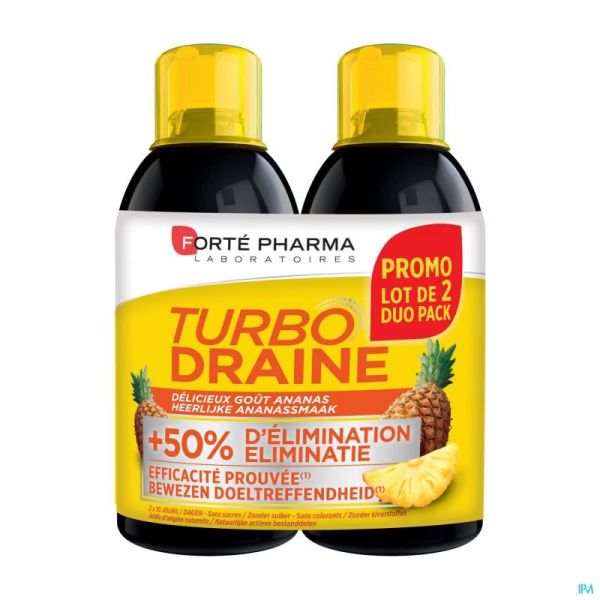 Turbodraine Ananas Forte Pharma 2x500ml