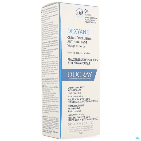 Ducray Dexyane Crème Emollient A/grattage 200ml 