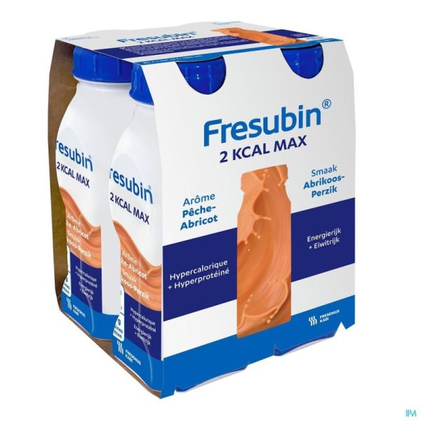 Fresubin 2kcal Drink Max Pêche Flacon 4x300ml