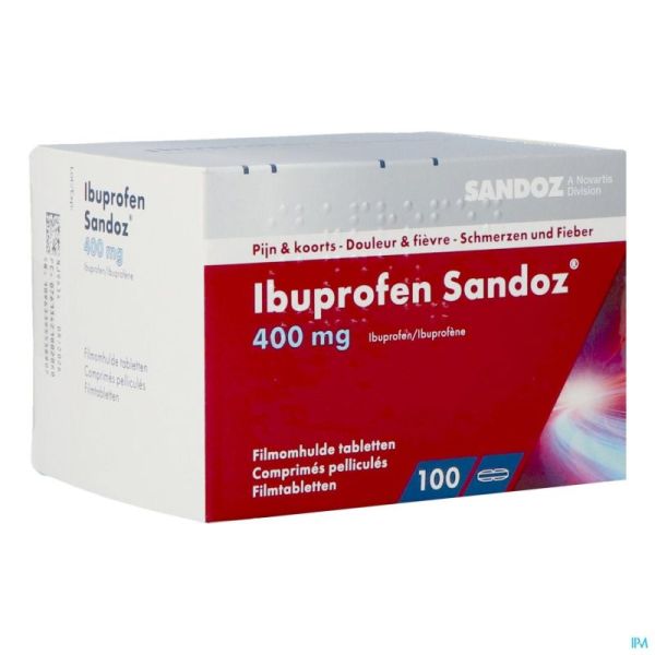 Ibuprofen Sandoz 100 Comprimés 400 Mg