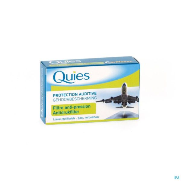 Quies Bouchons Oreilles Avion Adulte 2 Pièces