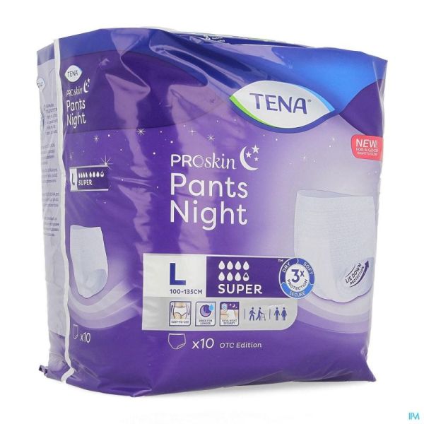 Tena Proskin Pants Night Super Large 10