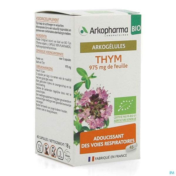 Arkogelules Thym Bio Gélules 45 