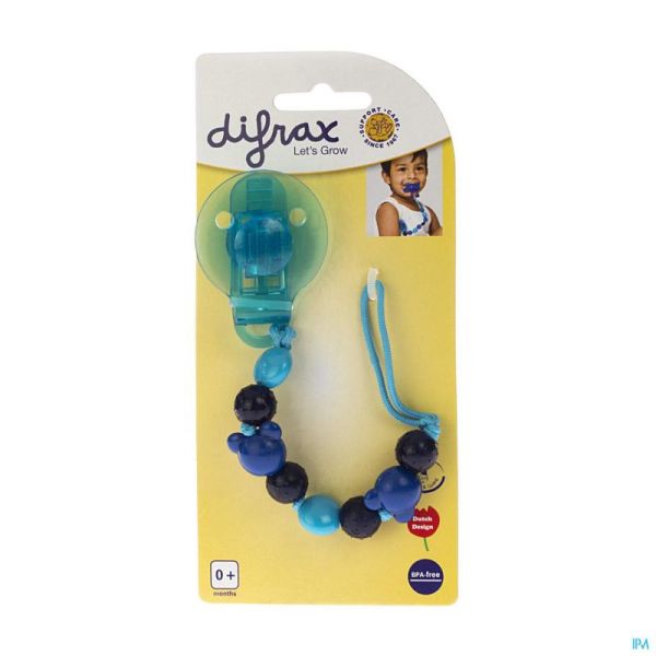 Difrax Sucette Attache Perles Boy 1 Pièce