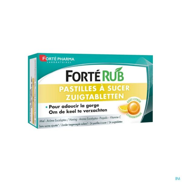 Forte Rub Pastilles Gorge Citron 24