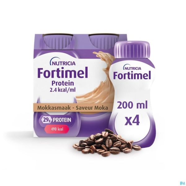 Fortimel Protein 2.4kcal Moccha 4x200ml