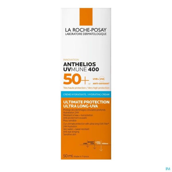 La Roche Posay Anthelios Uvmune 400 Crème Hydratante Sans Parfum Spf50+ 50ml