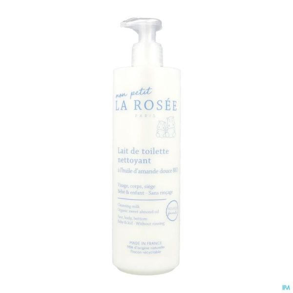 La Rosée Bébé Lait de Toilette Nettoyant Flacon Pompe 400ml