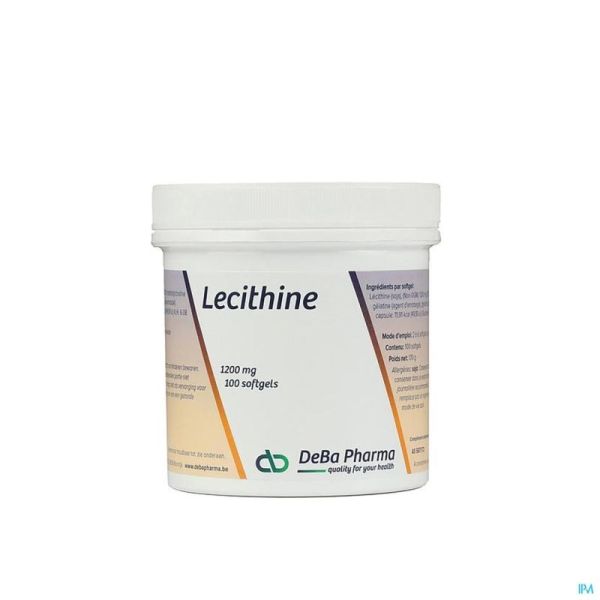 Lecithine Deba 100 Gélules 1200 Mg