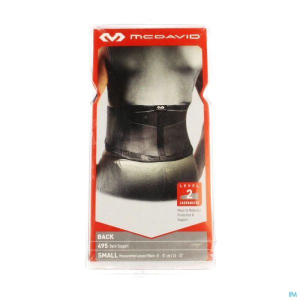 Mcdavid Lightweight Back Support Black S 495