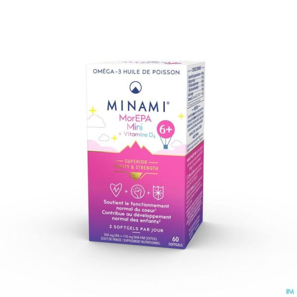 Morepa Mini Fraise 60 Softgels 