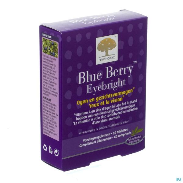 New Nordic Blue Berry Eyebright 60 Comprimés